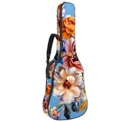 Colorful Sharks - Bolsa para guitarra acústica, acolchada gruesa, impermeable, para guitarras de 40, 41 y 42 pulgadas, Multicolor 09, 42.9x16.9x4.7 in, Mochila informal