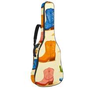 Colorful Sharks - Bolsa para guitarra acústica, acolchada gruesa, impermeable, para guitarras de 40, 41 y 42 pulgadas, Multicolor 07, 42.9x16.9x4.7 in, Mochila informal