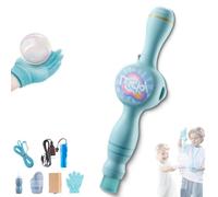 Colorful Smoke Bubble Machine & Elastic Bubble Fog Wand, Magic Interactive Fog Bubbles Machines for Party, with Elastic Smoke Effect, Fun Indoor Outdoor Accessories (Blue)