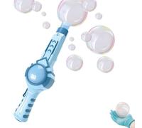 Colorful Smoke Bubble Machine & Elastic Magic Wand - Magical Smoke-Filled Bubbles, Portable & Safe Design for Parties, Outdoor Fun | Smoke Bubble Machinefor Family, Group Play (Blue)