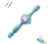 Colorful Smoke Bubble Machine,Interactive Fog Bubble Machine For Party,Handheld Fog Bubble Blower for Adults,Elastic Bubble Fog Wand with Elastic Smoke Effect, Lightweight Design (Blue)