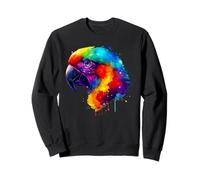 Colorful Splash Art Conure Parrot Birdwatching Conures Sudadera