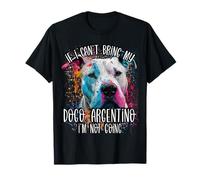 Colorful Splash Art Dogo Argentino Mamá Papá Retrato Camiseta