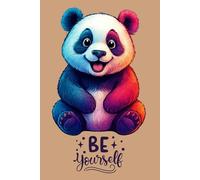 Colorful Splash Panda Notebook: Lined Journal - Ruled 6x9 Inches - 120 Pages - 60 sheets.
