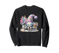 Colorful Spring GNOME with Cute Flowers For Women Gardener Sudadera