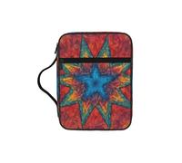 Colorful Star 1 - Funda para la Biblia con estampado de estrella 1, funda de transporte con asa duradera, bolsa protectora de la iglesia para hombres y mujeres