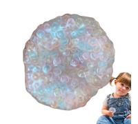 Colorful Stress Reĺief Noise Ball - Shapeable Beads Pinch Fidget Toy | Handmade Squeeze Grape Stress Ball For Kids & Adults, Anxieтy, ADHD, Therapý