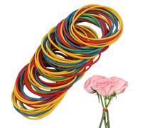 Colorful Stretch Bands, Elastic Rubber Loop Set, 300 Pieces Fastening Bands with Strong Grip, Flexible Latex Material Holder, Office Supply Band with Bright Colors, Craft Organizer Loops for School