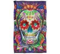 Colorful Sugar Skull Manta súper Suave con Tacto Sedoso - 91 x 147 cm