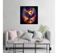 Colorful Sun Phoenix Jigsaw Puzzle 300 Pieces 35x35cm/14x14inch, Difficult Jigsaw Puzzles for Adults 300, Beautiful Art Work, Great Festive Puzzle Gift for Men/Women