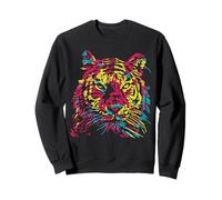 Colorful Tiger tee Shirts, Tigers Fashion Graphic Design Sudadera