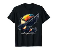Colorful Toucan Tropical Bird Summer Vacation Beach Vibes Camiseta