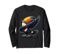 Colorful Toucan Tropical Bird Summer Vacation Beach Vibes Manga Larga