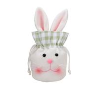 Colorful Treat Pouch - Easter Bunny Bag for Kids | Soft Fabric with Embroidered Design, Reusable Chocolate Storage Sack, Fun Holiday Wrapping Accessory for Gift Giving