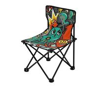 Colorful Trend Graffiti - Silla plegable de camping juvenil ultraligera para adultos, incluye bolsa de transporte, sillas de pesca en hielo para acampar en interiores