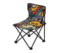 Colorful Trend Graffiti - Sillas plegables para camping, ultraligeras, compactas, incluye bolsa de transporte, sillas de césped para adultos, resistentes para senderismo en interiores