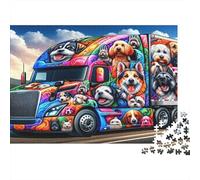 Colorful Truck Art Puzzle 1000 Piezas Adultos Y Jóvenes Puzzle Difícil Puzzle Complicado Más Vendido Tiempo Libre Cartón Reciclado 52x38cm/1000pcs