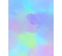 Colorful Watercolor Journal: Abstract Art Notebook for Creative Writing, Sketching and Big Ideas. 110 Lined Pages. Soft Matte Cover