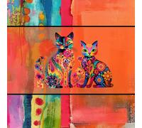 Colorful Whimsical Cats: A Notebook for Cat Lovers: A Whimsical Notebook for Organized Cat Lovers