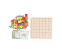 Colorful Wood Blocks Brain Teaser Toy for Kids, Jigsaw Puzzle to Improve Coordination, Cognitive Development, and Problem Solving Skills