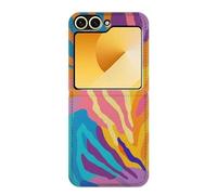 Colorful Zebra Pattern Caso Del Tirón Funda Carcasa Case para Samsung Galaxy Z Flip 6, Flip 7 FE