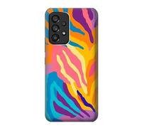 Colorful Zebra Pattern Funda Carcasa Case para Samsung Galaxy A53 5G