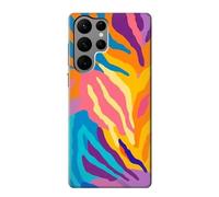 Colorful Zebra Pattern Funda Carcasa Case para Samsung Galaxy S23 Ultra