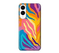 Colorful Zebra Pattern Funda Carcasa Case para Samsung Galaxy S25 Edge
