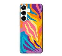 Colorful Zebra Pattern Funda Carcasa Case para Samsung Galaxy S25 Plus