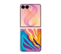 Colorful Zebra Pattern Funda Carcasa Case para Samsung Galaxy Z Flip 8