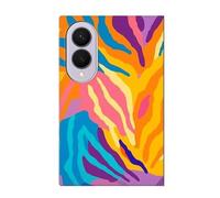 Colorful Zebra Pattern Funda Carcasa Case para Samsung Galaxy Z Fold 8
