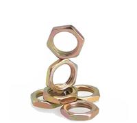 Colorful Zinc Plated Fine Tooth Thin Hex Nuts