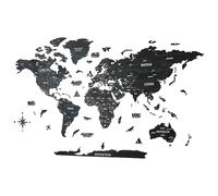 Colorfull Worlds Arte de pared de madera 3D, arte de pared de viaje multicapa con Estados y capitales, decoración de pared para la nueva casa, decoración de oficina (2XL,Arcturus)