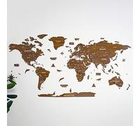 Colorfull Worlds Arte de pared de madera 3D, arte de pared de viaje multicapa con Estados y capitales, decoración de pared para la nueva casa, decoración de oficina, regalo de cumpleaños (M, Orion)