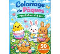 Coloriage de Pâques: Pour enfants de 4 à 8 ans