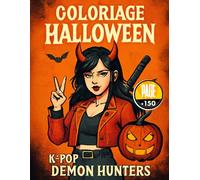 Coloriage Fille Ado Halloween: Coloriage ado fantastique Halloween | Démons, idoles et chasse épique dans l’ombre