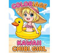 Coloriage Kawaii Chibi Girl: Dessins Manga Et Anime Ludiques Pour Moments Créatifs Et Détente Des Filles Et Ados