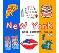 Coloriage NEW YORK : Coloriage Gros contour et Facile, Coloriage pour toute la Famille!