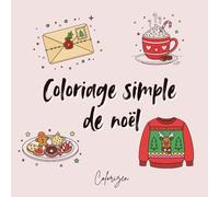 Coloriage simple de noël | Anti-stress & cosy | Adulte & Ado