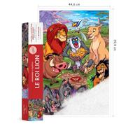 Coloriages mystères Le Roi Lion: 1 poster 44,6 x 59,4 cm et 1 nuancier