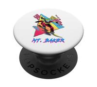 Colorida Aventura de Snowboard en el Monte Baker PopSockets PopGrip Adhesivo