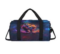 Colorida bolsa deportiva de rinoceronte africano con compartimento para zapatos, bolsas de fin de semana, viajes, gimnasio, organizador de equipaje para mujeres, hombres, niños y niñas