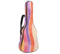 Colorida bolsa para guitarra acústica Stary Night Cosmos Backgroud, mochila acolchada para guitarra acústica con bolsillos ajustables con correa para el hombro, Multicolor 02, 42.9x16.9x4.7 in,