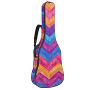 Colorida bolsa para guitarra acústica Stary Night Cosmos Backgroud, mochila acolchada para guitarra acústica con bolsillos ajustables con correa para el hombro, Multicolor 09, 42.9x16.9x4.7 in,