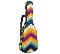 Colorida bolsa para guitarra acústica Stary Night Cosmos Backgroud, mochila acolchada para guitarra acústica con bolsillos ajustables con correa para el hombro, Multicolor 04, 42.9x16.9x4.7 in,