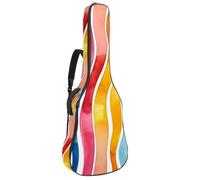 Colorida bolsa para guitarra acústica Stary Night Cosmos Backgroud, mochila acolchada para guitarra acústica con bolsillos ajustables con correa para el hombro, Multicolor 03, 42.9x16.9x4.7 in,