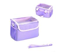 Colorida cesta impermeable para bicicleta, bolsa para manillar frontal con correa de hombro desmontable para triciclo, equilibrio bicicleta, scooter, almacenamiento vibrante para juguetes, aperitivos