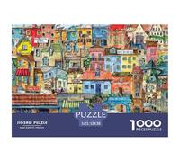 Colorida Ciudad Europea Superficie Lisa Excelente Regalo-Hobby, Adultos, Jóvenes Y Aficionados 52x38cm/1000pcs