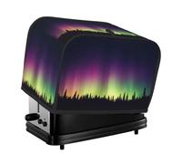 Colorida cubierta para tostadora Aurora Night View para 2 rebanadas de cocina, para electrodomésticos pequeños, con bolsillos, protección contra el polvo y las huellas dactilares