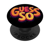 Colorida declaración de Guess So PopSockets PopGrip Adhesivo